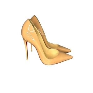 Christian Louboutin So Kate 120 Nude Patent Leather Stiletto Heel Pumps …